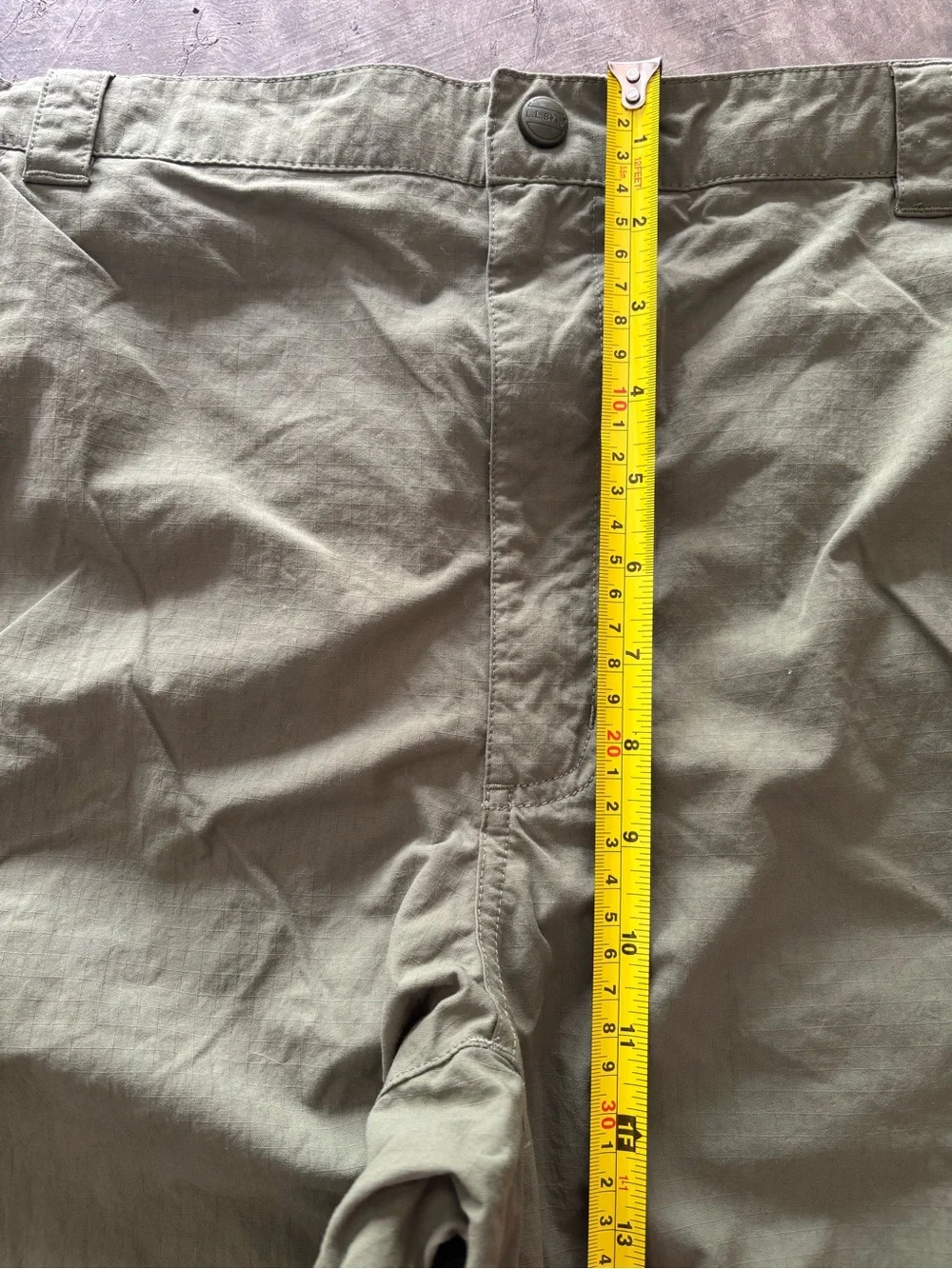 Olive Green L.L. Bean Hiking Pants size XL